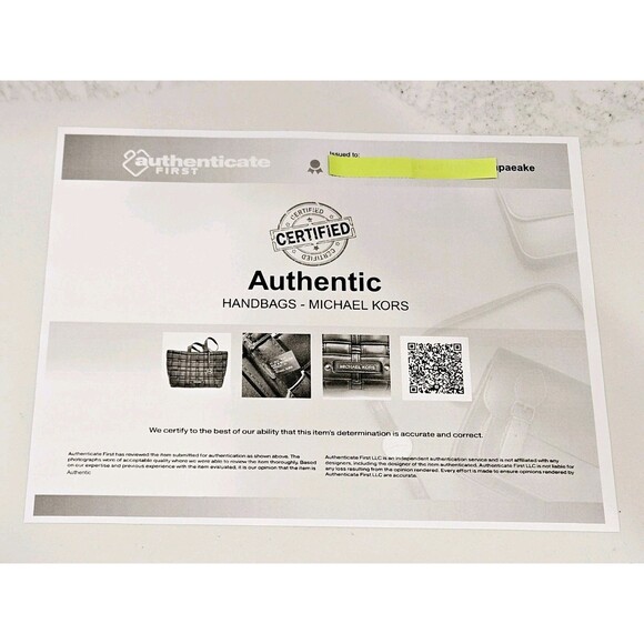 Authentic Michael Kors Woven Leather Tote Bag – Black – Certified! - Picture 8 of 8